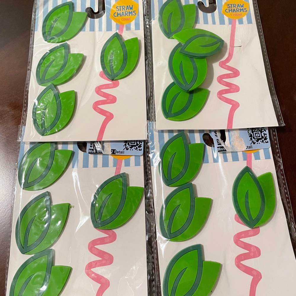 New straw charms